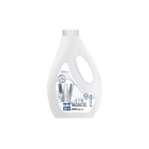 ECOMAX WHITE skalbimo gelis baltiems audiniams, 50 skalbimų, 2 l